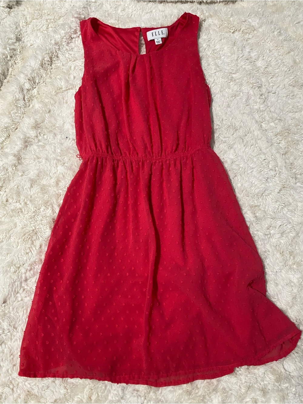 Elle Sleeveless Gathered-Waist Dress
